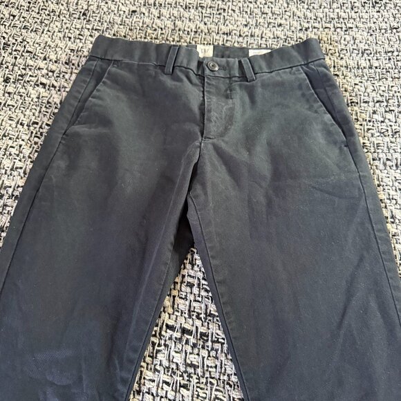 GAP Khaki Flat Front Straight Leg Skinny Stretch Chino Black Khaki Pants Size 28 - Picture 6 of 13